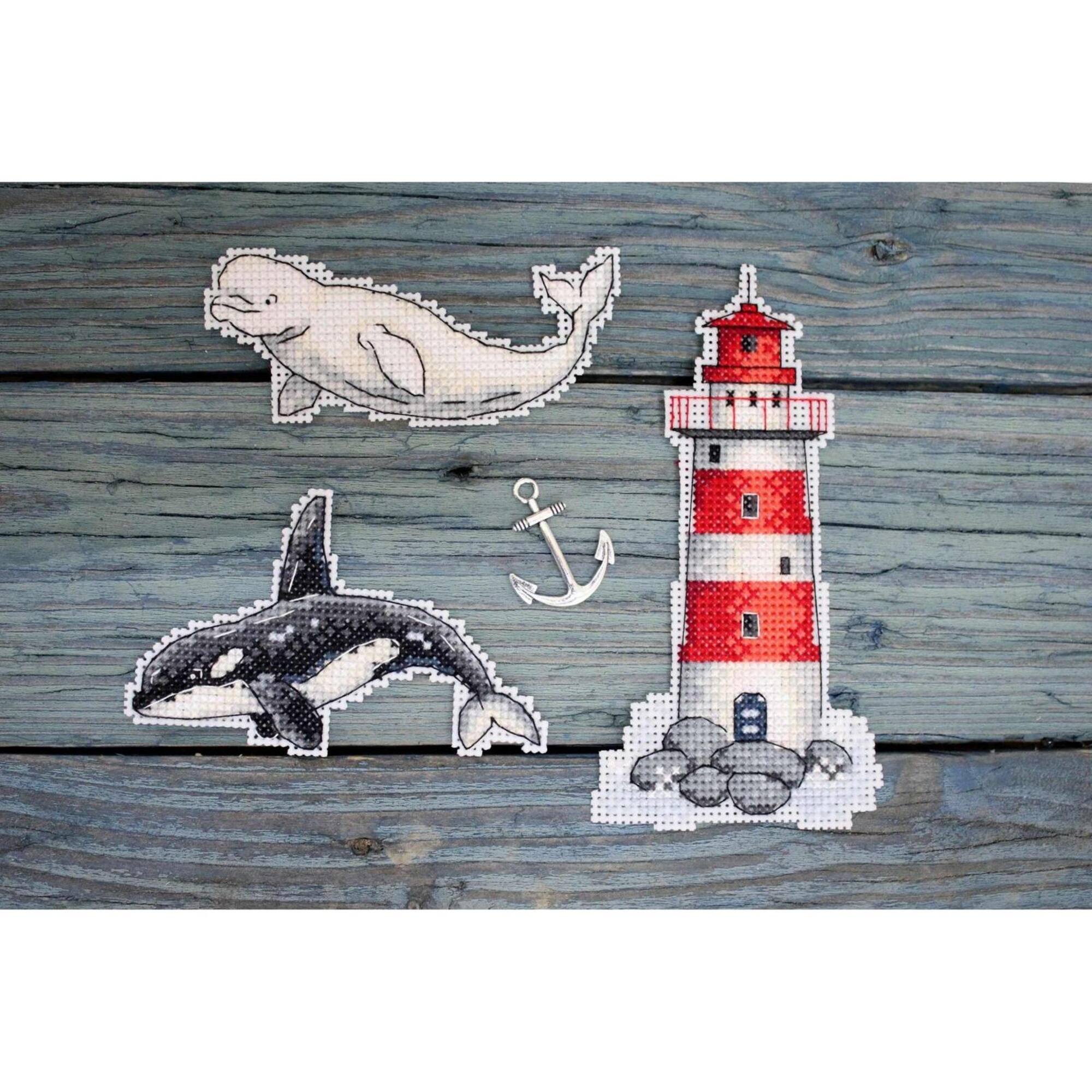 MP Studia Sea Story Plastic Canvas Counted Cross Stitch Kit